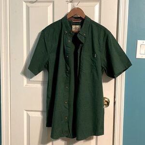 Dravus Heather Green Button Down Shirt